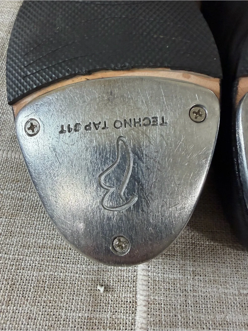 Bloch Women's Tap On Leather Tap Shoes Black S0302L Sz 8.5 Fit: X W/Box